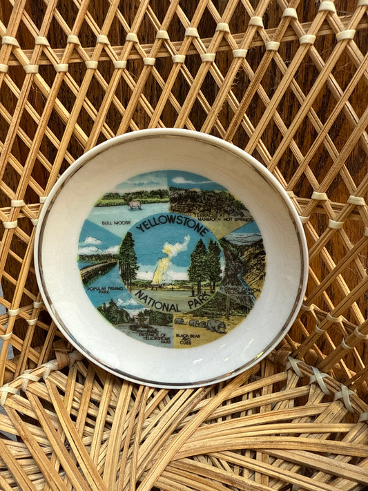 Vintage Yellowstone Souvenir Plate
